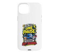 Pause Sept Secondes Infirmière de Nuit Humour Cadeau Coque pour iPhone 15 Plus