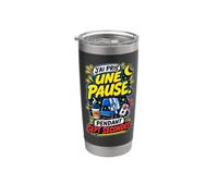 Pause Sept Secondes Infirmière de Nuit Humour Cadeau Gobelet isotherme en acier inoxydable double paroi