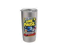 Pause Sept Secondes Infirmière de Nuit Humour Cadeau Gobelet isotherme en acier inoxydable double paroi
