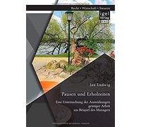 Pausen Und Erholzeiten: Eine Untersuchung Der Auswirkungen Geistiger Arbeit Am Beispiel Des Managers