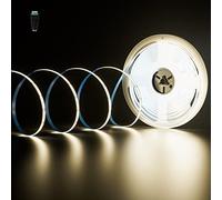 PAUTIX Bande LED COB Blanc Naturel 4000K DC24V, 10M 4800LEDs CRI 90+, 8mm de Largeur, Lumières Uniformes, Ruban Lumineuse COB pour Chambre, Projets de Décoration de Maison (Alimentation Non Incluse)