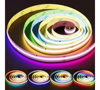 PAUTIX RGB Smart IC Ruban COB LED 5M, 24V Changement de Couleur Adressable avec Smart Segmented Control Multicolore LED Lights Strip pour TV, Fête, DIY Projets (Contrôleur et Alimentation non Inclus)