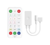 PAUTIX RGBCCT SP645E Kit de contrôleur LED 2,4 GHz RF et contrôle par application, variateur LED pour DC5 V-24 V, 6 broches RVB + CCT 2700 K-6500 K avec mode musique, contrôle de groupe (sans batterie