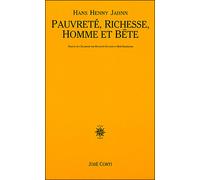 Pauvreté, richesse, homme et bête - Hans Henny Jahnn - Corti - broché - Théâtre