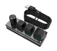 Pavé de clavier programmable, clavier macro, panneau de 12 touches avec cartographie personnalisée, carte de contrôle mécanique, style compact avec design rétroéclairé, outil d'entrée pour bureau et