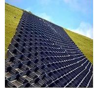 Pavé de grille de contrôle de l'érosion, stabilisateur de gravier for les travaux de sous-sol, murs de soutènement et treillis de pavage de jardin(15cm high,6m x 5m)