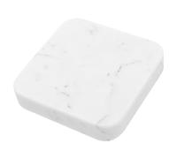 Pavé de Marche Carré en Marbre pour Jardin, Blanc | Texture Pierre Authentique, Pose DIY Simple, Pas Sûrs et Stables, pour Allées Extérieures et Pelouse