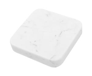 Pavé de Marche Carré en Marbre pour Jardin, Blanc | Texture Pierre Authentique, Pose DIY Simple, Pas Sûrs et Stables, pour Allées Extérieures et Pelouse