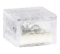 Pavé lumineux à LED solaire - LUNARTEC - 7 x 7 x 5 cm - Energie solaire - LED - Gris