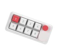 Pavé numérique 8 macros personnalisable avec touches amovibles et 12 modes d'éclairage pour l'optimisation des flux de travail, clavier numérique portable