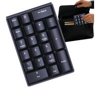 Pavé numérique - 8 x 12 cm - Panneau en plastique fin - Touches tactiles - Réponse rapide - Connexion filaire - Accessoire d'écriture compact - Clavier numérique externe - Analyse comptable