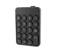 Pavé Numérique avec Touches Rondes et Batterie 2.4G Sans Fil & BT, Clavier Numérique Portable pour Comptabilité Financière