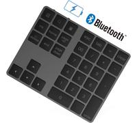 Pave Numerique Bluetooth, Clavier Pave Numerique sans Fil en Externe à 34 Touches avec Plusieurs Raccourcis Clavier pour Laptop Windows Compatible ma c avecTablette Android Smartphone