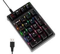 Pavé Numérique Filaire - Mécanique Multifonction | Clavier Numérique d'Ordinateur à Branchement USB | pour Ordinateur Portable, PC, Bureau, Financier, Comptabilité, Programmeurs et Comptables