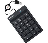 Pavé numérique Keysonic ACK-118BK flexible, entrée de câble, protégé contre la poussière, protégé contre les infiltrations d'eau