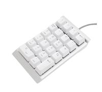 Pavé Numérique Mécanique 22 Touches, Interrupteurs Bleus pour Saisie Rapide | Contact tactile et sonore, connexion USB stable sans pilote, plaque acier texturé antidérapante