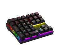 Pavé numérique mécanique lumineux RVB à 33 touches - Connectivité USB remplaçable à chaud - Touches ergonomiques pour la maison et le bureau - Claviers numériques rétroéclairés RVB personnalisables