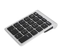 Pavé Numérique pour Ordinateur Portable, Claviers Numériques à Clavier pour Ordinateur Portable RF304 22 Touches à USB sans Fil USB 2,4G avec Récepteur avec Récepteur (Argent Noir)