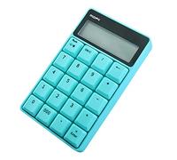 Pavé numérique pour ordinateur portable - USB - Fonction de la touche de l'onglet - 20 touches - Grandes lettres imprimées - Touches ciseaux silencieuses de type X bleu