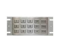 Pavé numérique Robuste à 15 Touches en Acier Inoxydable, for kiosques industriels, téléphones payants et distributeurs automatiques(Matrix,Layout 3)