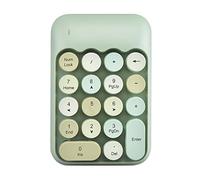 Pavé numérique sans fil 18 touches avec pavé numérique 2,4 G portable silencieux Récepteur USB Extension de clavier pour ordinateur portable de bureau PC (vert)