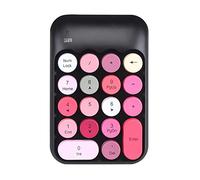 Pavé numérique sans fil 18 touches avec pavé numérique 2,4 G portable silencieux Récepteur USB Extension de clavier pour ordinateur portable de bureau PC (Noir)
