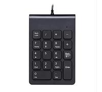 Pavé numérique sans fil 18 touches multifonction avec mini récepteur USB de 2,4 GHz, extension de comptage pour ordinateur portable, ordinateur portable, ordinateur portable