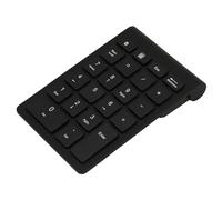 Pavé Numérique sans Fil Bluetooth 5.0 à 22 Touches - Clavier Ultra-Fin au Design Ergonomique, 80 Heures D'autonomie, 3 Millions de Frappes, Faible Latence, Touches à Mécan (Noire)