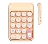 Pavé Numérique sans Fil,Mini Clavier Externe Mignon 18 Touches,Clavier sans Fil 2,4 GHz - pour Ordinateur Portable Compatible PC Finance Comptabilité Étude Jeu