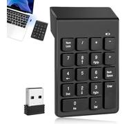 Pavé Numérique sans Fil, Mini Clavier Numérique avec Récepteur USB 2.4G | Ergonomique 18 Touches Extension de Clavier Portable pour Surface Pro, Ordinateur Portable, PC, Compatible Windows Linux