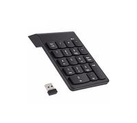 Pave Numerique Sans Fil pour HP PC Clavier USB Chiffres 18 touches Pile (NOIR)