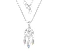 PAVELS Collier attrape-rêves pour enfant - Chaîne en argent sterling 925 avec pendentif attrape-rêves - Bijou bohème - Cadeau pour femmes et filles - Porte-bonheur fait à la main