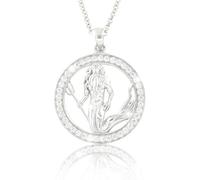 PAVELS Collier signe étoile VERSEAU AQUARIUS argent 925 pour femmes de la collection Eclipse avec certificat d'authenticité et boîte à bijoux