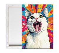 Pavemlo Peinture Par Numero Adulte Avec Cadre Chat - 20x30cm Paint By Numbers, Kit Artistique Facile Pour Débutants Parfait Pour La Décoration Intérieure Et Les Cadeaux Créatifs