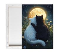 Pavemlo Peinture Par Numero Adulte Avec Cadre Chat - 20x30cm Paint By Numbers, Kit Artistique Facile Pour Débutants Parfait Pour La Décoration Intérieure Et Les Cadeaux Créatifs