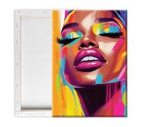 Pavemlo Peinture Par Numero Adulte Avec Cadre Femme Africaine - 20x30cm Paint By Numbers, Kit Artistique Facile Pour Débutants Parfait Pour La Décoration Intérieure Et Les Cadeaux Créatifs