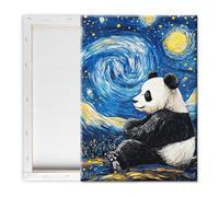Pavemlo Peinture Par Numero Adulte Avec Cadre Panda Ciel Étoilé - 20x30cm Paint By Numbers, Kit Artistique Facile Pour Débutants Parfait Pour La Décoration Intérieure Et Les Cadeaux Créatifs