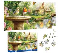 Pavemlo Puzzle 1000 Pieces 41x80cm Oiseaux Chanteurs du Jardin - Forme Spéciale Puzzle Classiques & Défi Impossible pour Adultes | Familial Stimulant & Décoration | pour Passionnés de Puzzles
