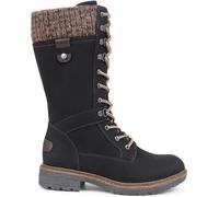 Pavers Pavers Black Lace Up Calf Boots