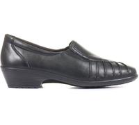 Pavers Pavers Black Ladies Wide Fit Leather Slip-On Shoes Black EU 42 (UK 8)
