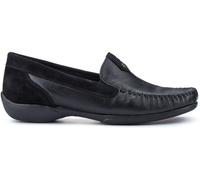 Pavers Pavers Black Leather Moccasins Black EU 38 (UK 5)