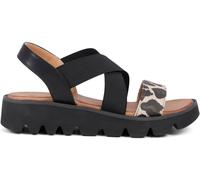 Pavers Pavers Black Multi Slip-On Chunky Sandals
