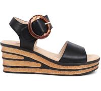 Pavers Pavers Black Touch Fasten Wedge Sandals