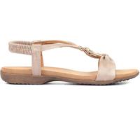 Pavers Pavers Gold Flat Strappy Sandals