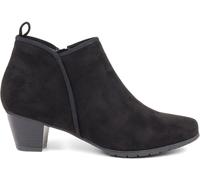 Pavers Pavers Heeled Short Black Ankle Boots