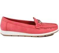 Pavers Pavers Red Breathable Buckle Detailed Moccasins Red EU 37 (UK 4)