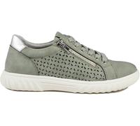 Pavers Pavers Sage Green Casual Breathable Zip Trainers