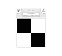 pavés adhésifs damier noir et blanc