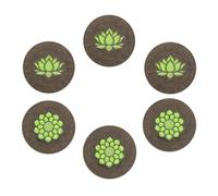 Pavés d'aménagement paysager de chemin avec motif de lotus, style oriental, zones d'étang dimensionnelles/décor de pelouse/cour(6 PCS)