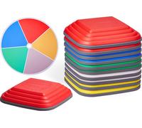 Pavés d'équilibre VEVOR pour enfants, lot de 10, jusqu'à 100 kg, parcours d'obstacles-jouets de coordination pour jouer à l'intérieur ou à l'extérieur